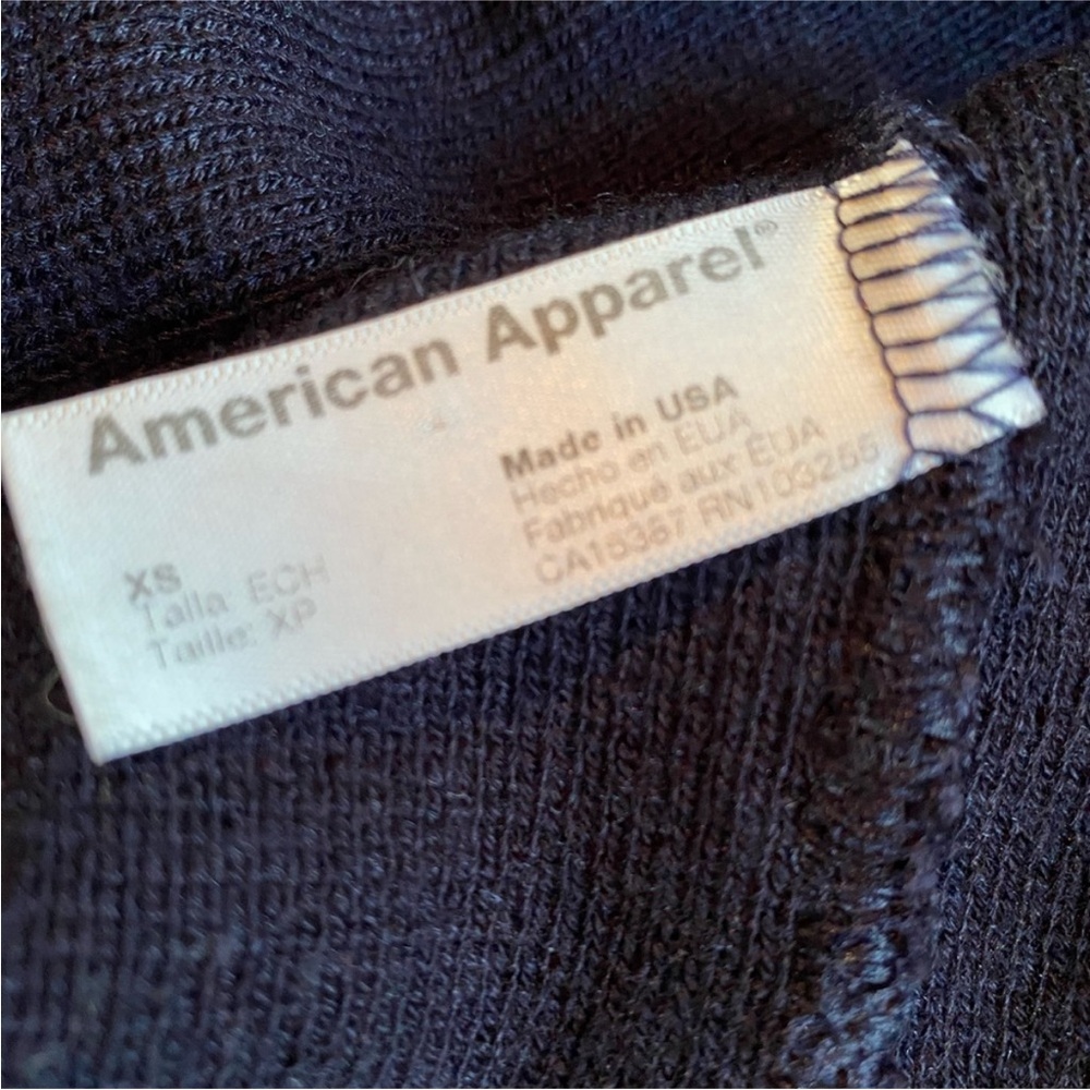 American Apparel Classic Navy Blue Knit Skirt - Picture 7 of 8